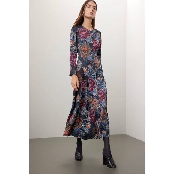 FARM Rio Blue Floral Maxi Dress - Picture 1 of 11